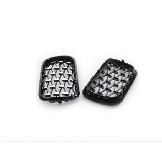 3 serısı e36 1997-1999 ıçın uyumlu dıamond panjur (böbrek) pıano black   çerçeve