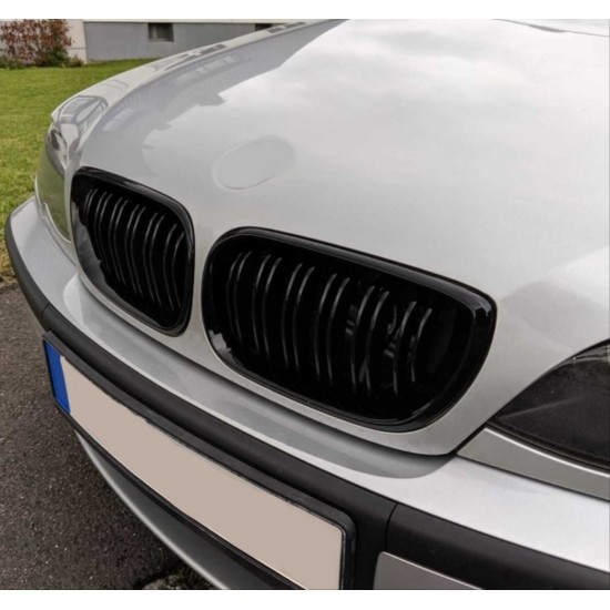 3 serısı e46 2002-2004 ıçın uyumlu çıft çızgı m panjur (böbrek)