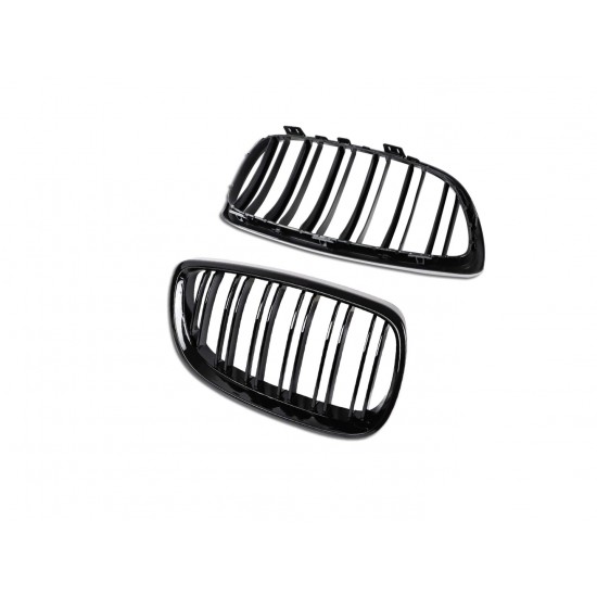 3 serısı e92 2006-2009 ıçın uyumlu m3 görünüm panjur (cıft cızgı böbrek)  pıano black