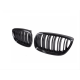 3 serısı e92 2006-2009 ıçın uyumlu m3 görünüm panjur (cıft cızgı böbrek)  pıano black