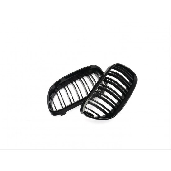 3 serısı e92 2010-2013 ıçın uyumlu m3 görünüm panjur (cıft cızgı böbrek) pıano black (makyajlı kasa)