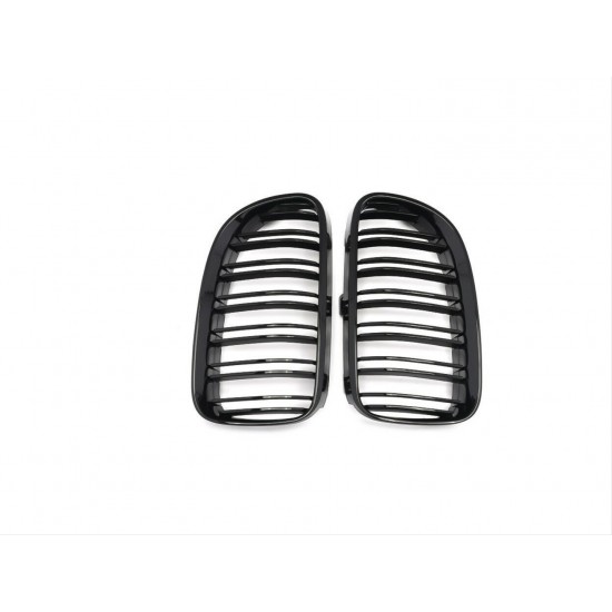 3 serısı e92 2010-2013 ıçın uyumlu m3 görünüm panjur (cıft cızgı böbrek) pıano black (makyajlı kasa)
