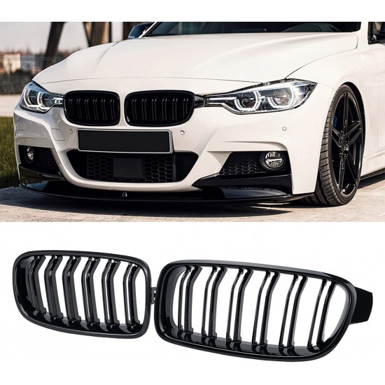 3 serısı f30 2012-2018 ıçın uyumlu m3 gorunum panjur (böbrek) pıano black