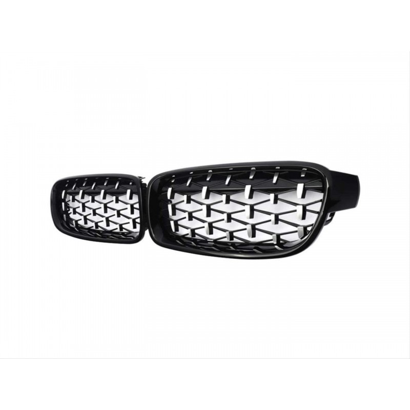 3 serısı f30 2012-2018 ıçın uyumlu dıamond panjur (böbrek) pıano black