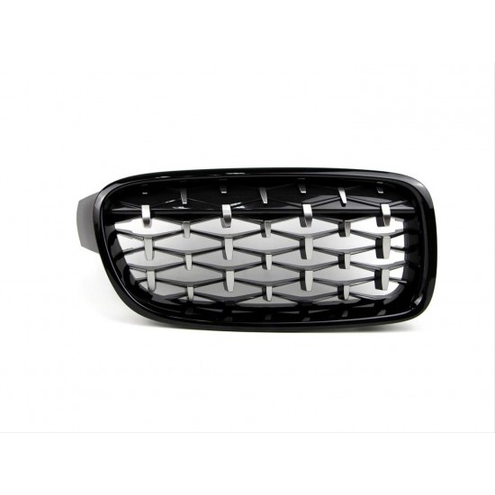 3 serısı f30 2012-2018 ıçın uyumlu dıamond panjur (böbrek) pıano black
