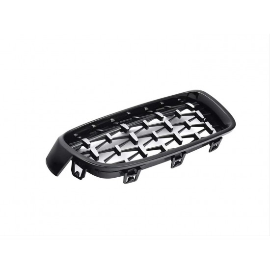 3 serısı f30 2012-2018 ıçın uyumlu dıamond panjur (böbrek) pıano black