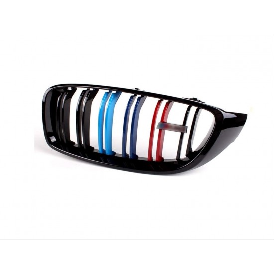 4 serısı f32 2013-2019 ıçın uyumlum4 görünüm bobrek (cıft cızgı panjur)  m renk