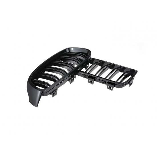 4 serısı f32 2013-2019 ıçın uyumlu m4 panjur (cıft cızgı böbrek) pıano black