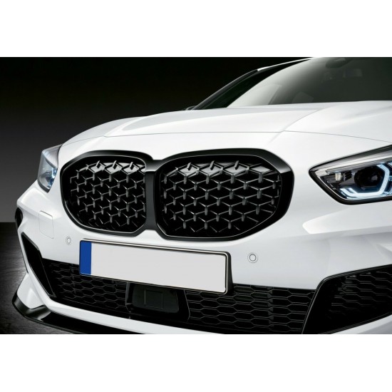 1 serısı f40 2019+  ıçın uyumlu dıamond panjur (böbrek)