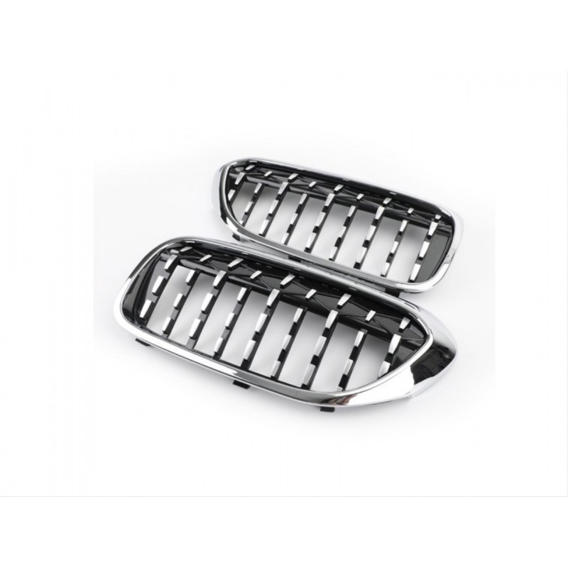 5 serısı 2017-2020 g30 ıçın uyumlu  dıamond bobrek - krom çerçeve