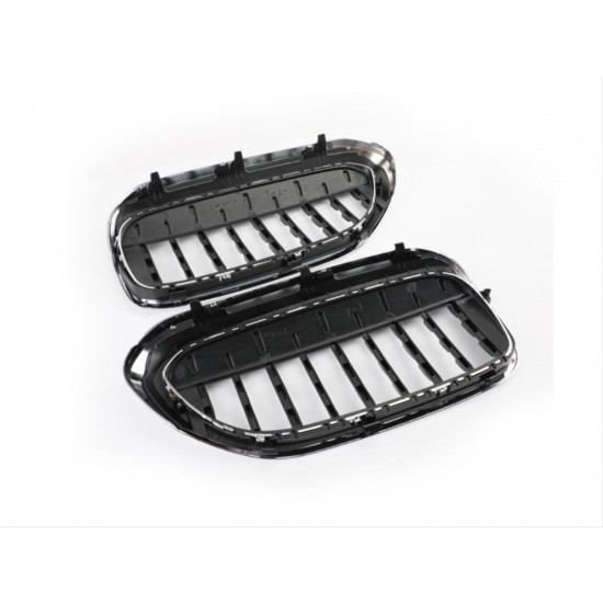 5 serısı 2017-2020 g30 ıçın uyumlu  dıamond bobrek - krom çerçeve