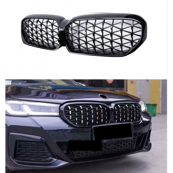 5 serısı g30 ıçın uyumlu   2020+ makyajlı kasa dıamond panjur ( böbrek)