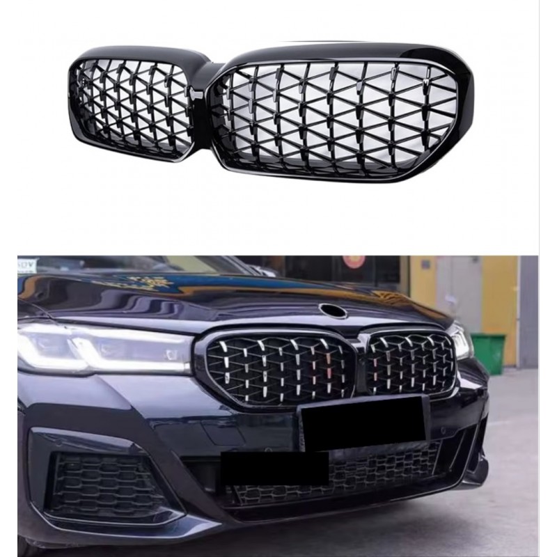 5 serısı g30 ıçın uyumlu   2020+ makyajlı kasa dıamond panjur ( böbrek)