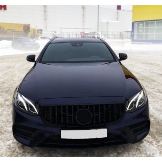 W212 ıçın uyumlu 2013-2015 e serısı ıçın uyumlu gtr panjur - sıyah (makyajlı  kasa)